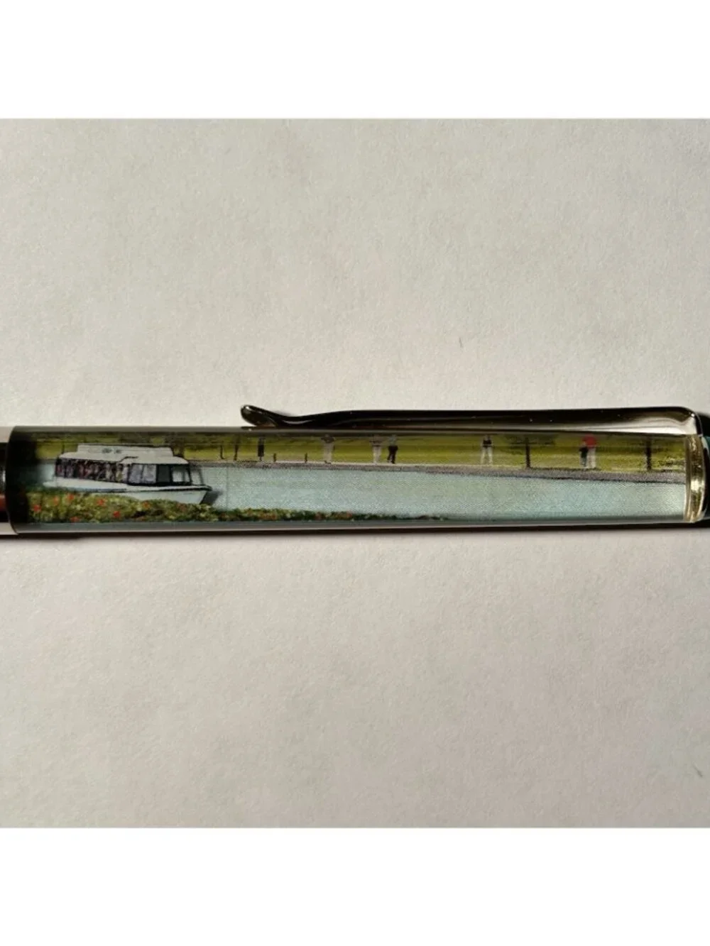 The Woodlands Texas Floaty Pen Boat Moves Advertising Collectible Promo Novelty